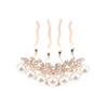 Beatifufu 2pcs Pearl Rhinestone Hair Combs for Brides Elegant Wedding Hair Accessories Lightweight Side Comb for Special Occasions for Updos and Chignons view 1