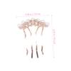 Beatifufu 2pcs Pearl Rhinestone Hair Combs for Brides Elegant Wedding Hair Accessories Lightweight Side Comb for Special Occasions for Updos and Chignons view 2