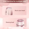 XieJY Women's Body Shaver, 2 in 1 Head Bikini Trimmer Rechargeable Eletctric Shaver for Women IPX7 Waterproof Wet and Dry Hair Trimmer for Facial Face Lip Chin Underarm Legs (Purple) view 3