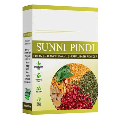 DURJA Sunnipindi Herbal Bath Powder Ubtan Body Scrub Face Pack - Tan Removal - Ancient Ayurvedic Healing - Enriched With Herbs 200 G (Pack Of 1)' '