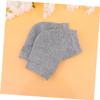 AUTSUPPL 2pairs Gel Heel Protector Socks Moisturizing Anti-Crack Ankle Socks for Men Women Breathable Exfoliating Effect Night Wear Grey view 3
