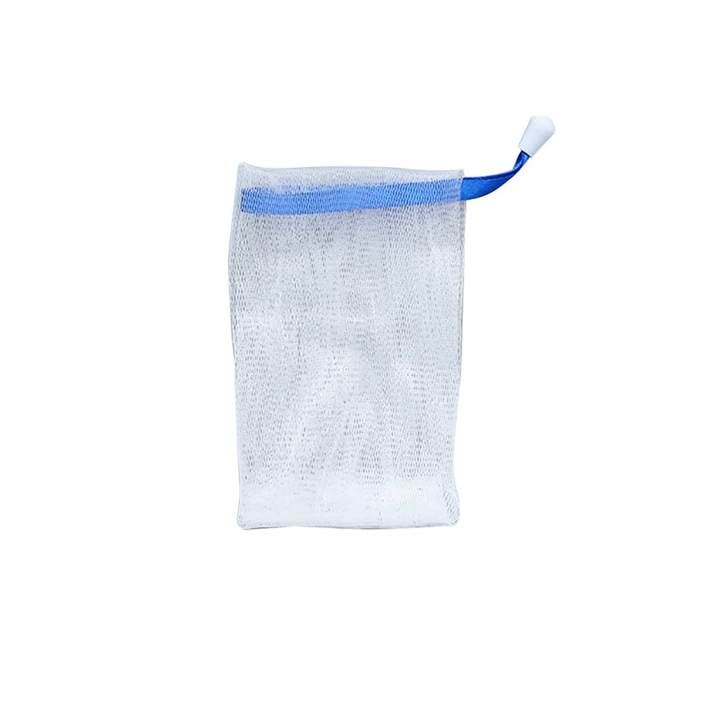 GYZOUKA Exfoliating Mesh Drawstring Bubble Foaming Net Soap Bag for Facial Body Cleaning Tool (Royalblue)