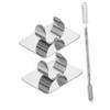 Toddmomy 5sets Portable Makeup Mixing Plate Cosmetic Mixing Tray Spatula Nail Supplies for French Manicure view 3