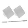 Toddmomy 5sets Portable Makeup Mixing Plate Cosmetic Mixing Tray Spatula Nail Supplies for French Manicure view 4