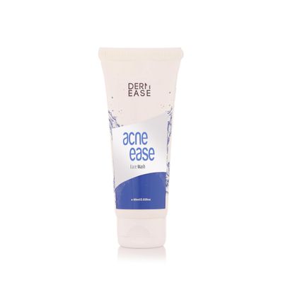 DERM EASE Acne Ease Face Wash - 60 ml | Anti-Acne Face Wash for Clear Skin | Gentle Cleanser with Natural Ingredients | Controls Oil & Breakouts