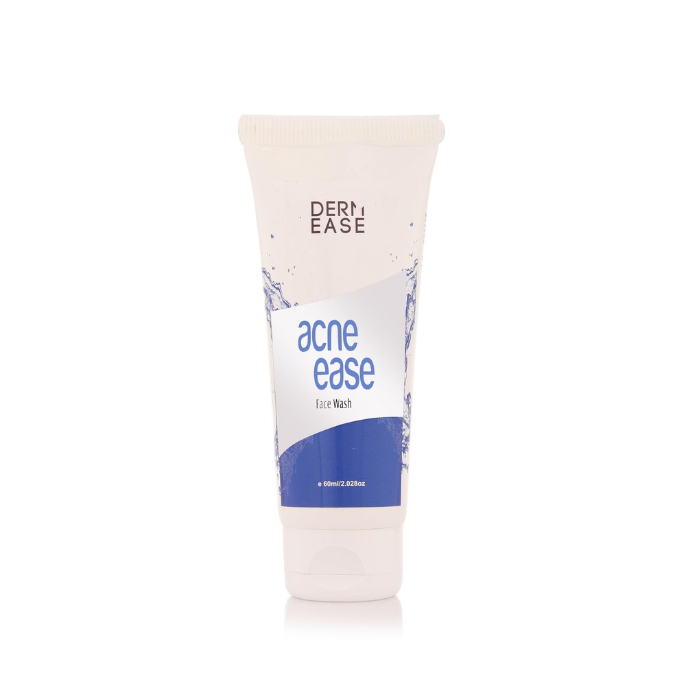 DERM EASE Acne Ease Face Wash - 60 ml | Anti-Acne Face Wash for Clear Skin | Gentle Cleanser with Natural Ingredients | Controls Oil & Breakouts