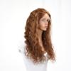 13x5 Deep Wave Lace Front Wig 100% Human Hair HD Transparent Swiss Glueless Pre Plucked Wigs for women Baby Hair (#HA - Honey Auburn, 30") view 2