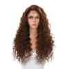 13x5 Deep Wave Lace Front Wig 100% Human Hair HD Transparent Swiss Glueless Pre Plucked Wigs for women Baby Hair (#NA - Natural Auburn, 28") view 1
