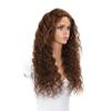 13x5 Deep Wave Lace Front Wig 100% Human Hair HD Transparent Swiss Glueless Pre Plucked Wigs for women Baby Hair (#NA - Natural Auburn, 28") view 2