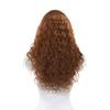 13x5 Deep Wave Lace Front Wig 100% Human Hair HD Transparent Swiss Glueless Pre Plucked Wigs for women Baby Hair (#HA - Honey Auburn, 32") view 3