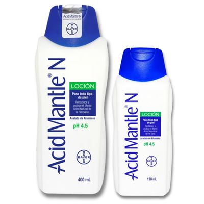 Acid Mantle N LOCION Pack 2 : Locion Ph4.5 X 400 ml + 120 ml pH 4.5 Lot