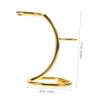 Gogogmee Bathroom Holder Razor and Brush Stand Wall-Mounted Rack Organizer Elegant Gold Finish view 2