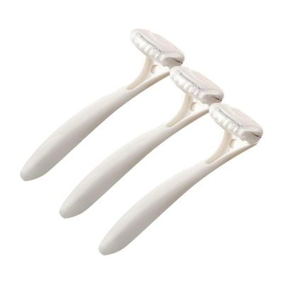 Mikinona 3pcs Hair Trimmer for Women Portable Facial Hair Remover Travel Manual Razor for Smooth Shaving Compact Design for Home Go Grooming