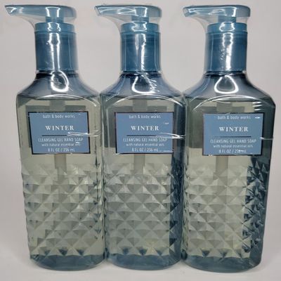 3 WINTER Cleansing Gel Deep Cleansing Hand Soap Bath & Body 8 fl oz