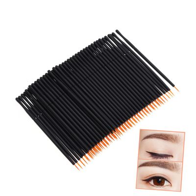 BATHVEVE 100pcs Disposable Eyeliner Pens Wand Applicator Set Small Lightweight for