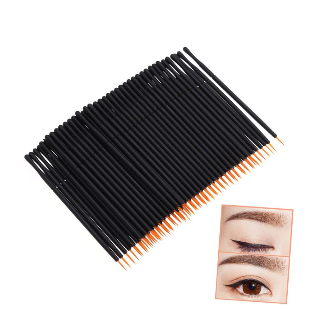 BATHVEVE 100pcs Disposable Eyeliner Pens Wand Applicator Set Small Lightweight for
