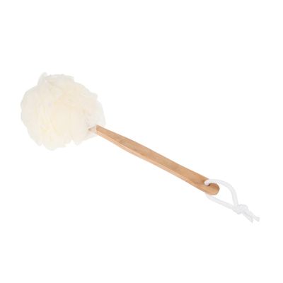 ADOCARN 3pcs Bath Flower Towels Long Handle Bath Balls Shower Back Scrubber Eco-Friendly for Home