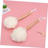 ADOCARN 3pcs Bath Flower Towels Long Handle Bath Balls Shower Back Scrubber Eco-Friendly for Home view 2