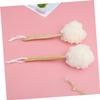 ADOCARN 3pcs Bath Flower Towels Long Handle Bath Balls Shower Back Scrubber Eco-Friendly for Home view 4