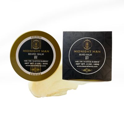 BEARD FIEND Beard Balm : Midnight Man Mango and Shea Butter Hair Care Product, Gold Collection