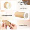 10 Pcs 75g/2.5oz Paperboard Deodorant Tubes Refillable Cardboard Tubes Empty Solid Perfume Container Lotion Sticks Jars for DIY Cosmetic Samples Deodorant - Brown view 3