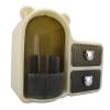 360 Rotating Makeup Brush Holder Wall Mount Cosmetic Storage Cabinet Make Up Organizers and Storage Dressing Table Organizer for Home Beauty Salon, Makeup Organizer for Vanity, view 2