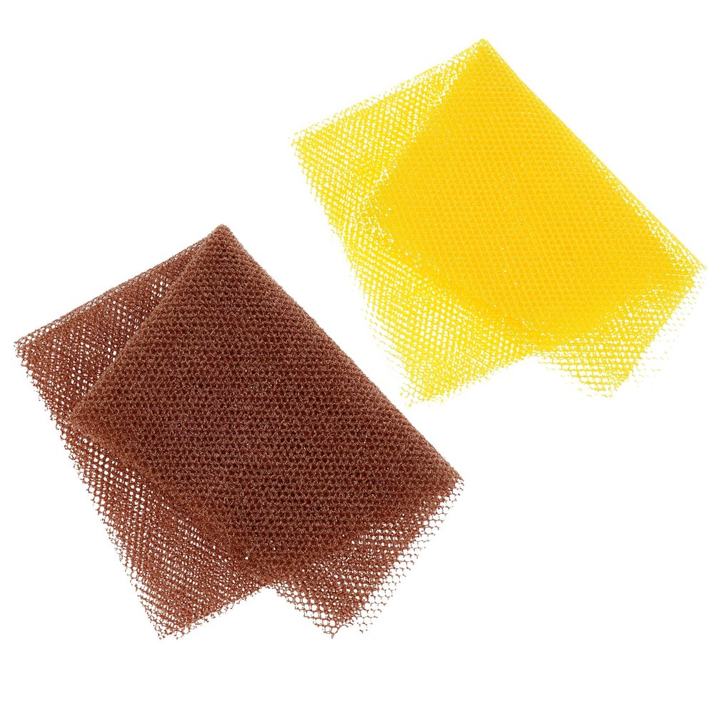 2 Pcs Net Sponge, Reusable Long Net Bath Sponge, Stretchable Body Net Sponges Practical Shower Body Scrubber for Back and Feet Daily Use