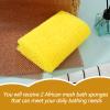 2 Pcs Net Sponge, Reusable Long Net Bath Sponge, Stretchable Body Net Sponges Practical Shower Body Scrubber for Back and Feet Daily Use view 2