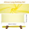 2 Pcs Net Sponge, Reusable Long Net Bath Sponge, Stretchable Body Net Sponges Practical Shower Body Scrubber for Back and Feet Daily Use view 3