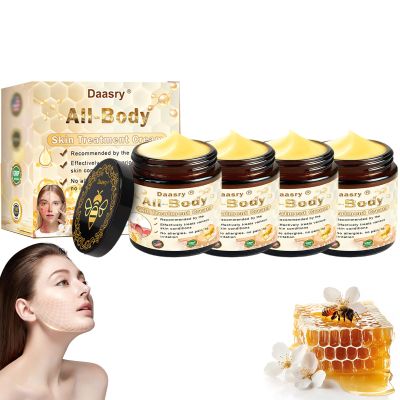 All Body Skin Treatment Cream, Bee Venom Skin Treatment Cream, Bee Venom All-in-One Cream-50g, for All Skin Types (4 Bottle)