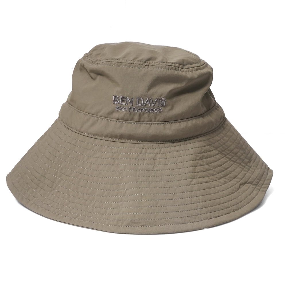 BEN DAVIS() Men Ben Davis Presents hat. Coolmax Mesh UV Protection Wide Brim Makes Your face Smaller, Beige