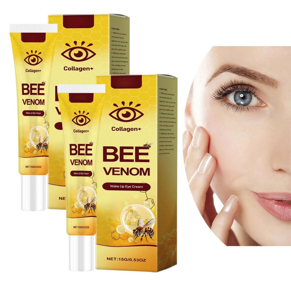 Dyshi Bee Venom Wake Up Eye Cream, Bee Venom Anti-Wrinkle Firming Under Eye Cream