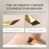 Desert Oak Series Angled Foundation Brush - 20mm Thin Contour Head for Cream/Stick Foundation, Precision Buffing & Detailing, Bubinga Handle & Brass Ferrule (CM 185) view 3