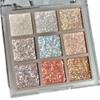 9-Color Glitter Eyeshadow Palette, Pearlescent Sparkle, Shimmery Makeup, Portable Design (DKL-901-21) view 1