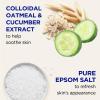 Dr Teal's Foaming Bath with Pure Epsom Salt, Sensitive Skin with Colloidal Oatmeal & Cucumber, 34 fl oz (Pack of 4) view 2