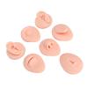 Akozon Body Piercing Practice Model Silicone Set - Ear, Eye, Nose, Mouth, Tongue & Belly Button Simulation for Novice Piercers (Light Beige) view 4