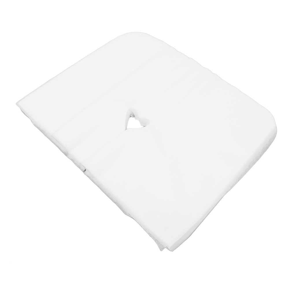 Akozon 200Pcs Disposable Massage Face Covers - Soft NonWoven Fabric Headrest Covers for Spa, Salon & Home Use, Comfortable & Clean Face Rest Covers