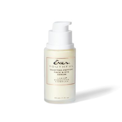 EVER Travel Youthful Quattro Peptide Face & Eye Serum with LSR10  Portable Size for On-the-Go Firming & Smoothing Treatment