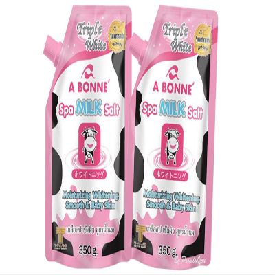 2 X 350 g. A Bonne' Milk Salt Bundle - Exfoliating Scrub with Natural Minerals For Smooth and Radiant Skin