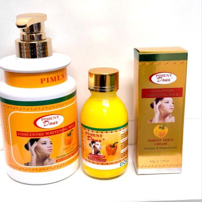 Diadia White Cosmetics Handmade Skin Glowing Set with Body Lotion, Face Cream, Skin-Enhancing Soap & Natural Products for Radiant Skin, Body and Face Skincare Solution, 3-in-1