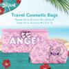 Concept One Disney Stitch 2-Piece Travel Cosmetic Case Set with Zippers and Mirror, All Over, Pink view 2