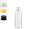 50PCS Empty Clear Plastic Sample Bottles with Aluminium Screw Cap Tiny Jars Cosmetic Container Travel Refillable Bottle 5 ml-500 ml (black lid,100ml) view 3