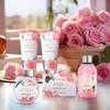 BODY & EARTH Spa Gift Set for Women - Luxurious 5 Pcs Bath and Body Gift Sets with Rose Scent, Spa Gift Box, Bath Set Includes Body Wash, Body Butter, Body Lotion and More, Birthday Gifts for Women view 2