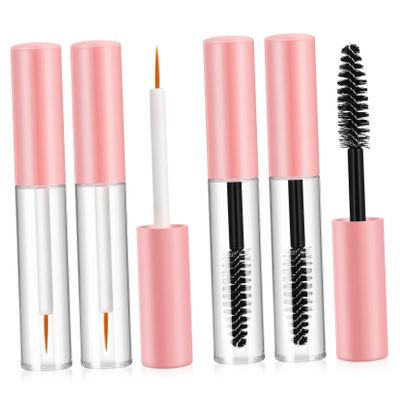 Healeved 6pcs Empty Mascara Tube Eyeliner Wands Refillable Makeup Containers for Lashes Travel Size Leak Proof Portable