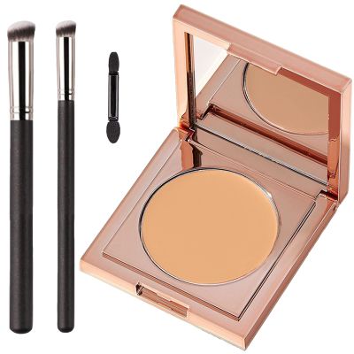 TIRDET Colored Clay CC Undereye Corrector, Under Eye Concealer Color Corrector for Dark Circles With Three Brushes, Hydrating Concealer