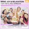 35 Pcs Spa Party Supplies for 5  Spa Gifts for Women, Girls & Kids | Spa Set with Eye & Face Masks, Lip Balm, Hand Cream, Bath Bombs, Towels & Gift Bags | Spa Kit for Birthdays, Sleepovers, Spa Days view 4