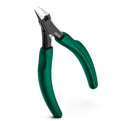 BALUCA Straight Edge Toenail Clippers for Thick Nails & Ingrown Toenails  Heavy Duty Straight Blade Toe Nail Clipper with Long Handle, Toe Nail Cutters for Adults, Seniors, Men and Women -Green