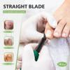 BALUCA Straight Edge Toenail Clippers for Thick Nails & Ingrown Toenails  Heavy Duty Straight Blade Toe Nail Clipper with Long Handle, Toe Nail Cutters for Adults, Seniors, Men and Women -Green view 3