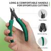 BALUCA Straight Edge Toenail Clippers for Thick Nails & Ingrown Toenails  Heavy Duty Straight Blade Toe Nail Clipper with Long Handle, Toe Nail Cutters for Adults, Seniors, Men and Women -Green view 4