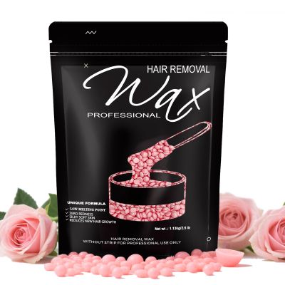 FEAMIRIA 2.5lb Wax Beads, Hard Wax Beads with Coarse Hair Formula -Wax Beads for Hair Removal Sensitive Skin Women, Idea for Full Body, Legs, Face,Bikini and Brazilian (Rose)